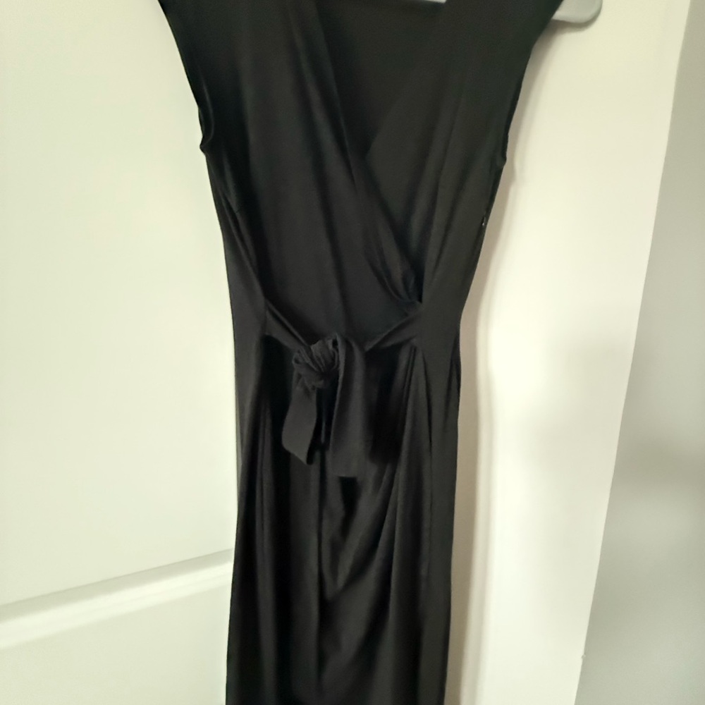Elegant Black Wrap Dress